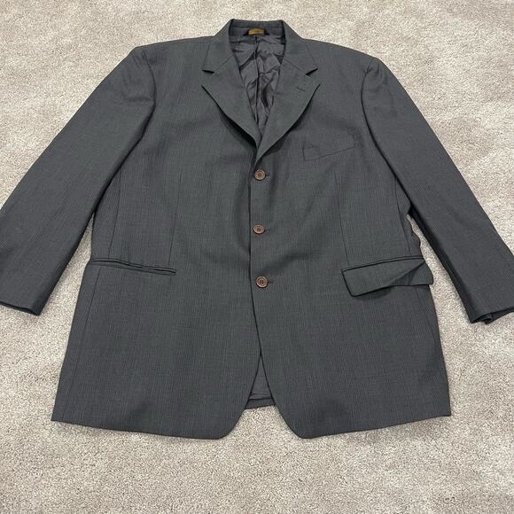 Brooks Brother 346 Stretch Men's Sports Jacket Grey Wool Size 48R - Picture 6 of 9